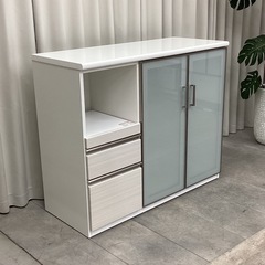 都内23区送料無料❗️ニトリ　ポスティア　キッチンカウンター　食器棚✨ ニトリ キッチンカウンター(ダストボックス付き セラミック天板