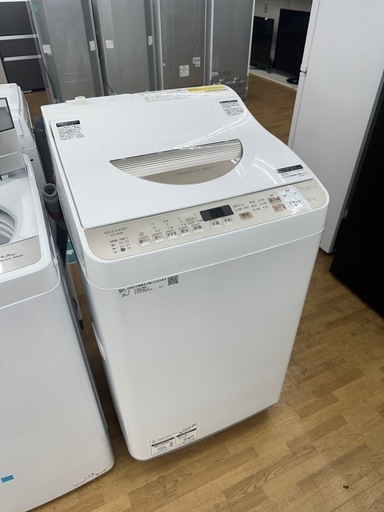 【ドリーム川西店御来店限定】シャープ　洗濯機　 ES-T5EBK  2021年／クリーニング済み 【2125560000021329】