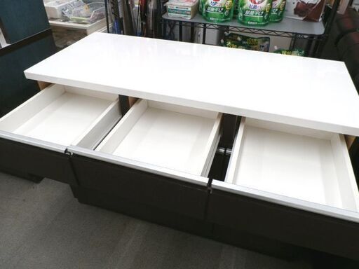 ニトリ ミドルレンジボード 幅120.5cm レンジ台 食器棚 ライトブラウン