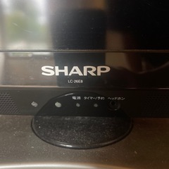 SHARP  液晶テレビ　26型　シャープの画像