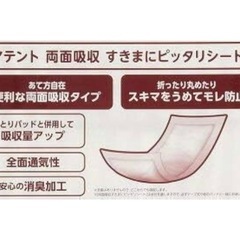 アテント　両面吸収　すきまにピッタリシート
の画像