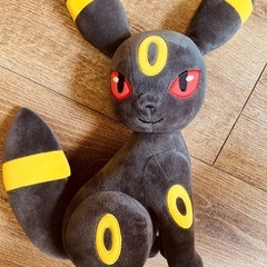ポケモン ポケットモンスター しっぽみてみて！ でっかいぬいぐるみ ブラッキーの画像