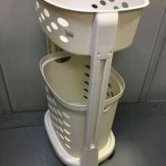 二段　ランドリーバスケット　洗濯用品　洗面所の画像