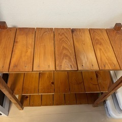 木製　オープンシェルフ　棚の画像