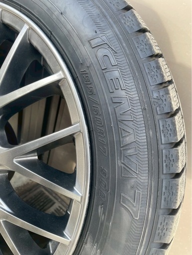 195/60R17スタッドレスホイール付き4本セット