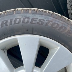 155/65R14 ブリヂストンスタッドレス　ホイール付き4本セットの画像