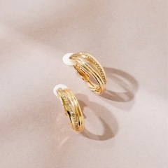 Her lip to ハーリップトゥ Double Ridge Hoop Earrings の画像