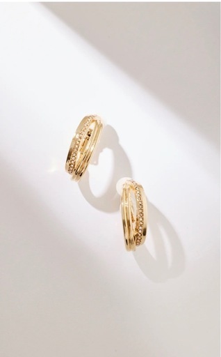 Her lip to ハーリップトゥ Double Ridge Hoop Earrings