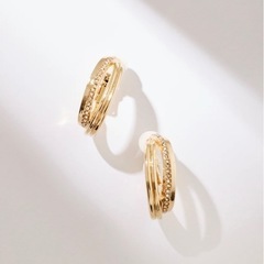 Her lip to ハーリップトゥ Double Ridge Hoop Earrings の画像
