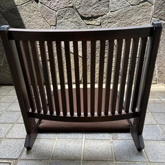 折りたたみ式 木製座椅子 3脚 レトロ アンティークの画像