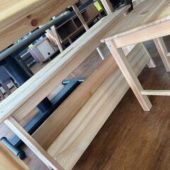 【広島石内店】ジモティー割！！ダイニング４点セット/クリ-ニング済み/HG-6730の画像