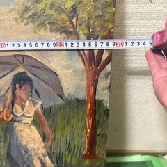 模写　クロード　モネ　日傘をさす女性の画像