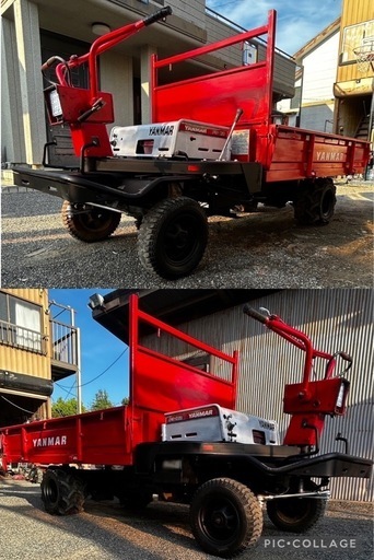 ヤンマー 運搬車 FG182 最大8.0馬力 ガソリン 最大積載量 500kg LEDライト付き　積載 運搬 荷台 動作確認済み！