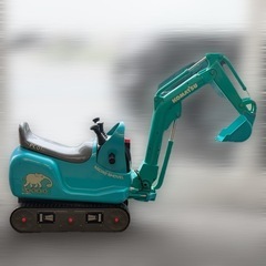 【動作確認済・電池交換済】KOMATSU コマツ MICRO SHOVEL PC01 足こぎ 電動 ショベルカー アーム可動 バケット動く サウンド付 乗用玩具 乗り物おもちゃ 建機 重機 3歳〜8歳 室内外 キッズ 子ども 乗用電動カー 工事車両系 ミニユンボ 建設機械風 お祝い 誕生日プレゼントにの画像