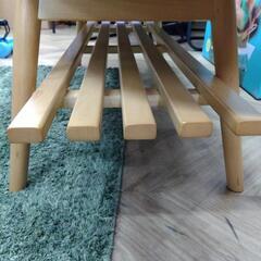 0483  美品 センターテーブル ※天然木製 の画像