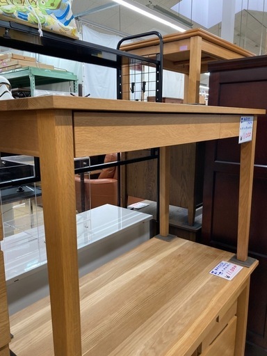 リユースマン倉敷、無印デスク、ナチュラル、