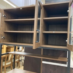 リユースマン倉敷、食器棚、ブラウン、キッチン収納、棚
の画像