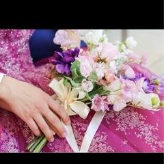 アーティシャルフラワー　結婚式　ウェディングブーケの画像