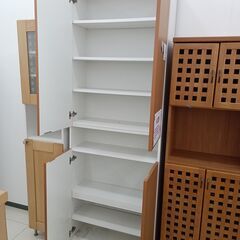 ★リユースのサカイ日立店★HJ7330  シューズボックス ナチュラルブラウン H230×D28×W79.5 クリーニング済み の画像