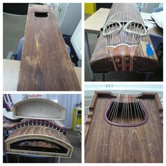 お引取り限定/三重県/値引不可　中古割れなどありジャンク　琴　約192㎝（J-331）の画像