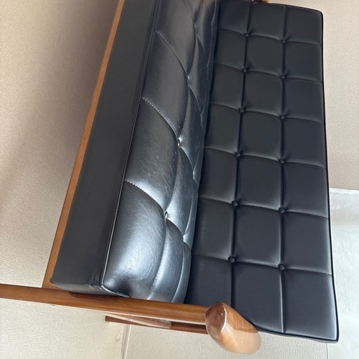 カリモク60 Kチェア スタンダードブラック 2シーター