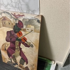 模写　マルク・ジャガール　緑色のバイオリン弾きの画像