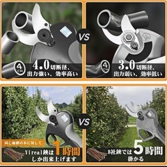 電動剪定バサミ 山本造園会社監修　PSE取得済み切断径40mmの画像