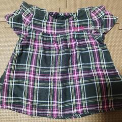 80cmチェック洋服の画像