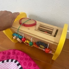 子供用　赤ちゃん　音が鳴るおもちゃラトル5点セット　木製おもちゃの画像