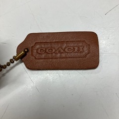 H2508-204 COACH レザートートバッグ ブラウン 中古の画像
