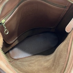 H2508-204 COACH レザートートバッグ ブラウン 中古の画像