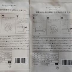 箱ティッシュ20箱と布マスク20枚の画像