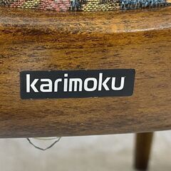 karimoku ダイニングチェア コロニアル 2脚セット 椅子 ファブリック アームレスチェア カリモク 店頭引き渡し歓迎 札幌市手稲区の画像