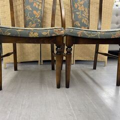 karimoku ダイニングチェア コロニアル 2脚セット 椅子 ファブリック アームレスチェア カリモク 店頭引き渡し歓迎 札幌市手稲区の画像