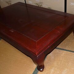 設置・無料配達します🚚定価50万円💖大塚家具💖高級座卓💖総花梨💖幅150×奥行90×高さ33㎝💖の画像