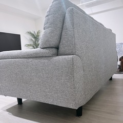 ニトリ　ソファー　グレーの画像