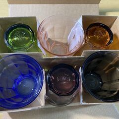 R553-63761/デュラレックス ピカルディ タンブラー 250ml X 6色セット フランス製 耐久性に優れた強化ガラス製タンブラーの画像