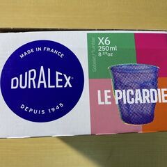 R553-63761/デュラレックス ピカルディ タンブラー 250ml X 6色セット フランス製 耐久性に優れた強化ガラス製タンブラーの画像