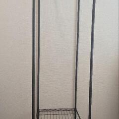 ★受付終了★【目立つキズなし】スチールラック（アイリスオーヤマ製／幅75×奥行45×高さ182cm／ブラック）お譲りしますの画像