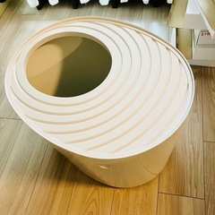 上から猫トイレの画像