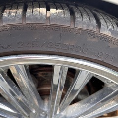 日産　シーマ　外しクレンツェ 20 インチ　ホイールタイヤセット　4本　245/35R20の画像
