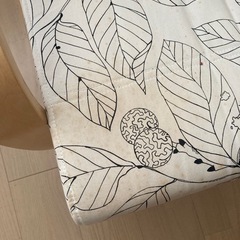 IKEA イケア　ポエング　POANG 限定カバー　オットマン付きの画像