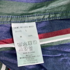 WEGO  メンズ　サイズＬ　ボタンシャツ　の画像