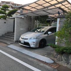 くまねず《姫路》ガレージ段差スロープ☆単独or連結可能６個セット☆長さ3m50cm☆サイドコーナー付きの画像