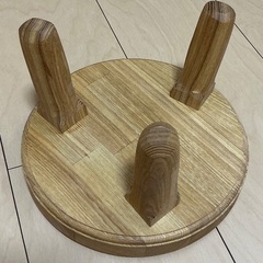 タモ集成材ミニテーブルの画像