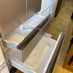 🏠フレンチドア🏠HITACHI 520L冷蔵庫 2021年製 R-H52N ファミリー冷蔵庫　日立 冷蔵庫 6ドア 520L  まるごとチルド🍖うるおい野菜室 NO.6820Fの画像