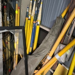 高所作業用の伸縮ポール（フック付き）の画像