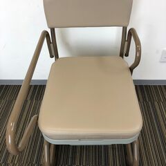 ☆【未使用品】定価55,650円 ナーセント ポータブルトイレ スチール製 長短取っ手型 キャスター付き ブラウン ベッドサイドポータブルトイレ 福祉 看護 介護(NF250805)Zi-2099の画像