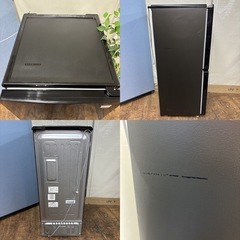 I716 🌈 人気のブラック♪ Haier 冷蔵庫 (148L) ⭐ 動作確認 ⭐ クリーニング済の画像