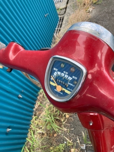 🍒珍しい希少なカブ、C50-065048メーター35453あか (前田商会
